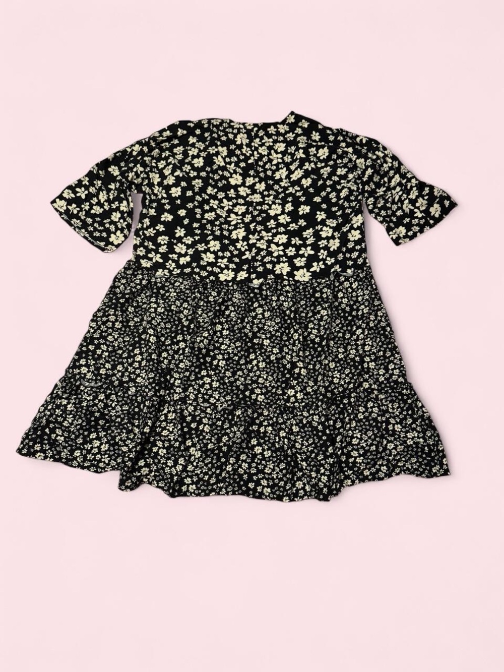 Maurices Black Floral Open Front Cardigan - Picture 2 of 4